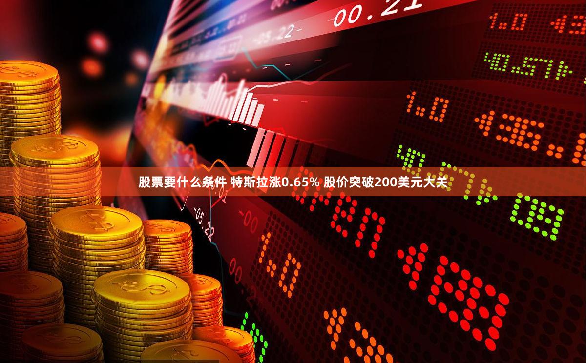 股票要什么条件 特斯拉涨0.65% 股价突破200美元大关