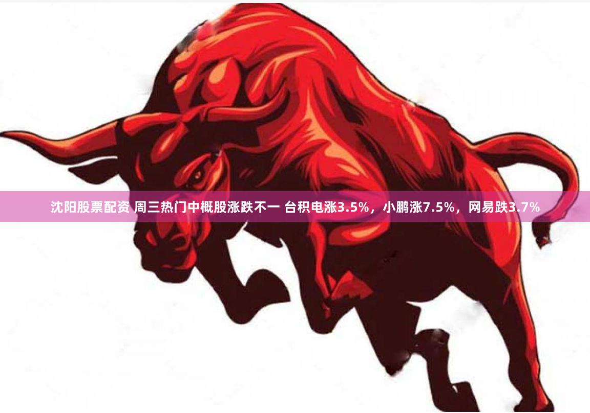 沈阳股票配资 周三热门中概股涨跌不一 台积电涨3.5%，小鹏涨7.5%，网易跌3.7%